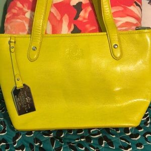 Beautiful neon Ralph Lauren bag worn twice